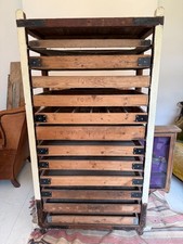 Antique Vintage 12 Tier Bakers Trolley / Rack Display Shelving