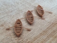 N Gauge Rowing Boats with oars