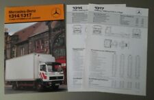 MERCEDES BENZ 1314 & 1317 Commercial Vehicles orig 1986 UK Mkt Sales Brochure