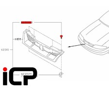 Front Grille Clip Set Fits