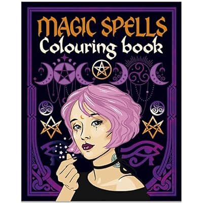 Magic spells colouring book - magic,