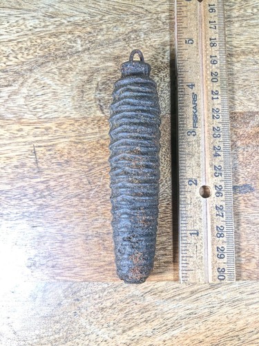 Old cuckoo clock weight - clock,