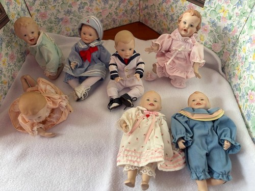 Miniature porcelain dolls by - miniature,