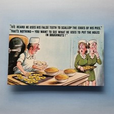 Comic Postcard Bakery Doughnuts Pies Scallop C1985 Bamforth & Co