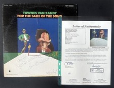Townes Van Zandt For The Sake of the Song Hand Signed Vinyl Record Album LP JSA 