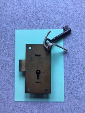 1 Vintage Brass Lock With Key