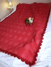 New cherry red thick chenille