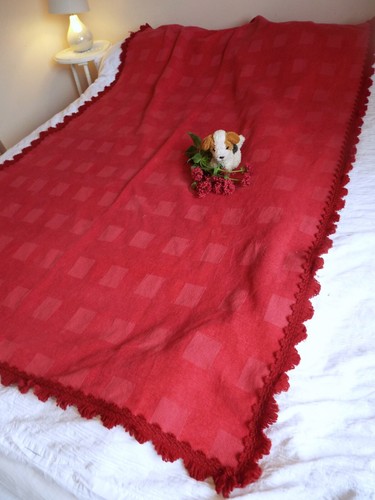 New cherry red - thick, chenille