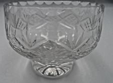 Edinburgh Crystal Glass Mini Posy Flower Vase & Metal Mesh Oasis H5.5xD6cm Decor