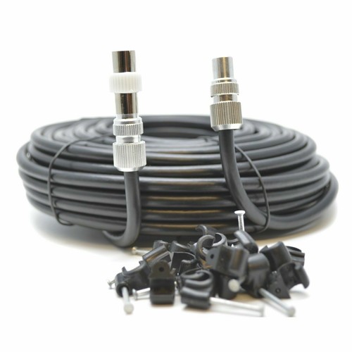 New 30m black rg6 aerial - new,