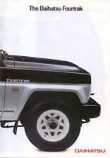 Daihatsu Fourtrak Estate & Sport 4x4 circa 1986 original UK Brochure