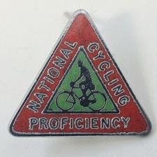 VINTAGE UK NATIONAL CYCLING PROFICIENCY ENAMEL PIN BADGE BY JOHN PINCHES LONDON 