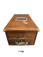 Vintage Wooden Cash Register