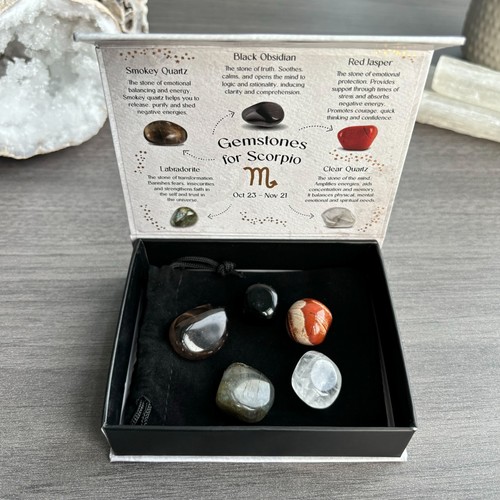 Scorpio crystal tumbled - scorpio,