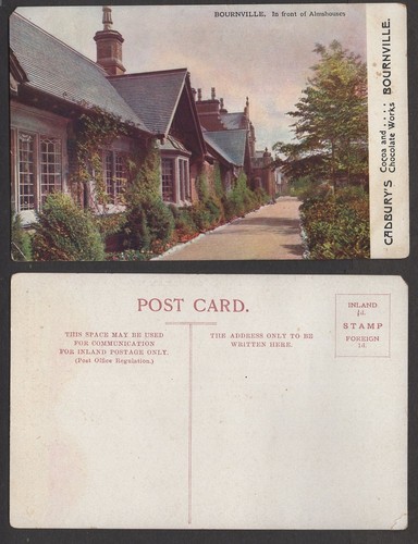 Old advertising postcard - old,