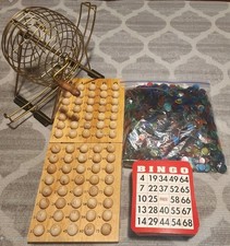 Deluxe Brass Bingo Cage Game