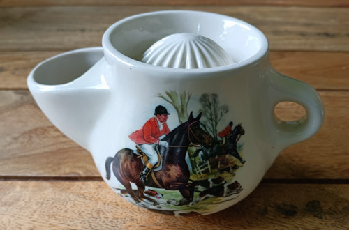 Ceramic shaving mug lemon - /,