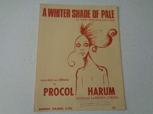 Sheet music whiter shade - whiter,