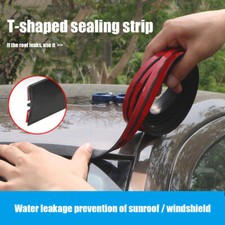 2M*14MM Black Car Windshield Roof Sealing Strip Noise Insulation Stickers Trims