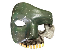 The Purge Anarchy 2 Style Mask Halloween Fancy Dress Costume 1, 3 Green Skull