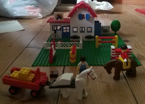 Vintage 80s lego riding - 80s, school