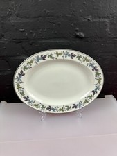 Royal Doulton Burgundy Oval Carving Serving Platter Plate 13.25" 2 Available