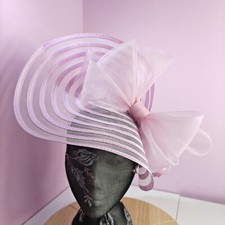 light pink bow fascinator