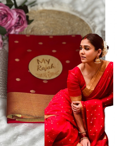 Red south indian saree - south,