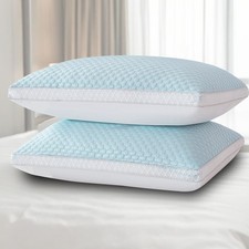 1 Pack Soft Cooling Pillow Breathable Adjustable Loft Firm Support Bed Pillow