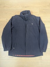 GANT Double Walcott Jacket Size Medium/Large Navy Blue Concealed Hood Men's