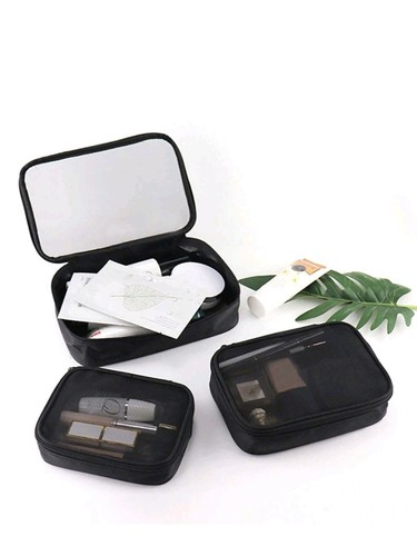 3pcs mesh toiletry bag - 3pcs,