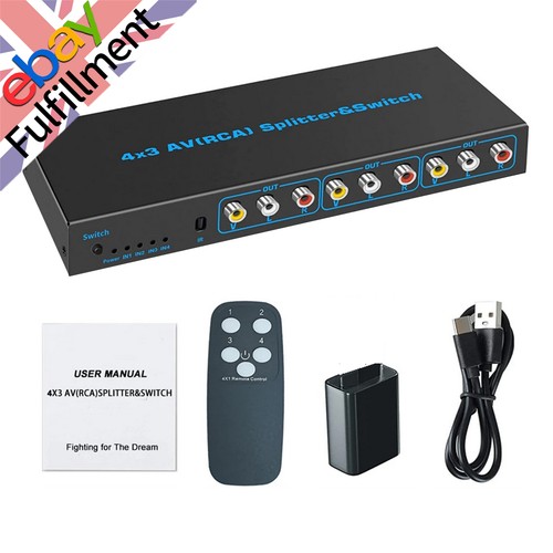 Way rca switch - rca, splitter