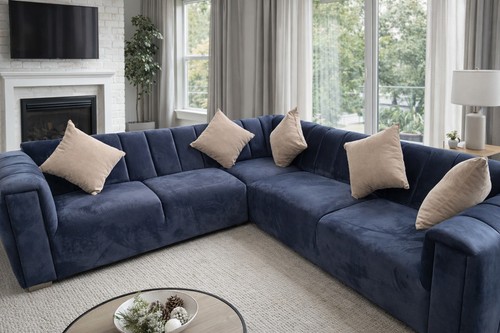 Modern living lilly blue - living,