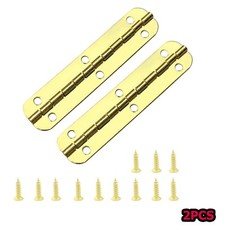 2pcs Mini Extended Hinges for Small Boxes with Screws