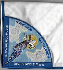 1996 S-4 Conference Camp Seminole In Friendship & Fellowship Patch Necker [MX-67