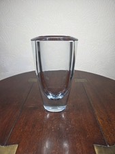 Vintage Stromberg Ice Blue Art Glass Vase B852 Asta Stromberg Sweden C.1955