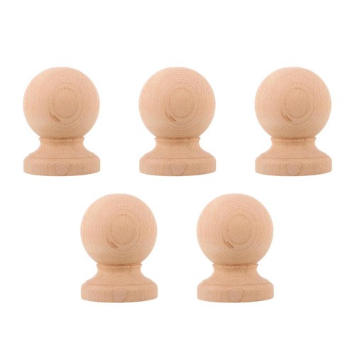 5pcs wooden finials reusable - 5pcs,