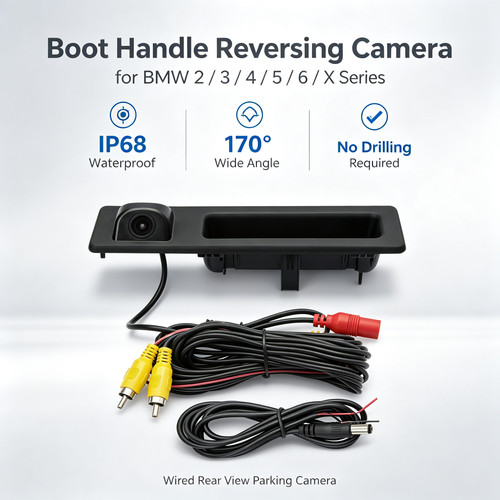 Boot handle reverse camera for - camera,