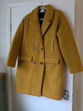 TU Mustard Teddy Coat, Size