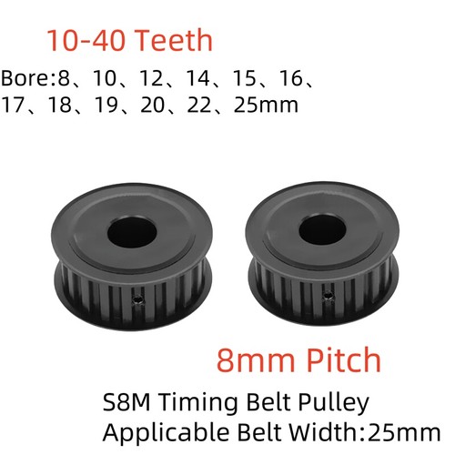 S8m 25mm timing - s8m, pulleys