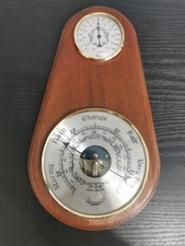 Vintage Wooden Barometer And