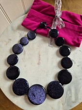 Lola Rose Blue Sandstone Disc Choker Necklace
