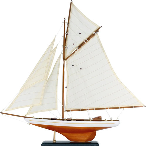 Wooden sailboat model - sailboat,
