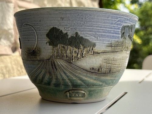 One off handcrafted lanscape - one,