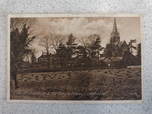 1913 lyndhurst postcard - 1913, church