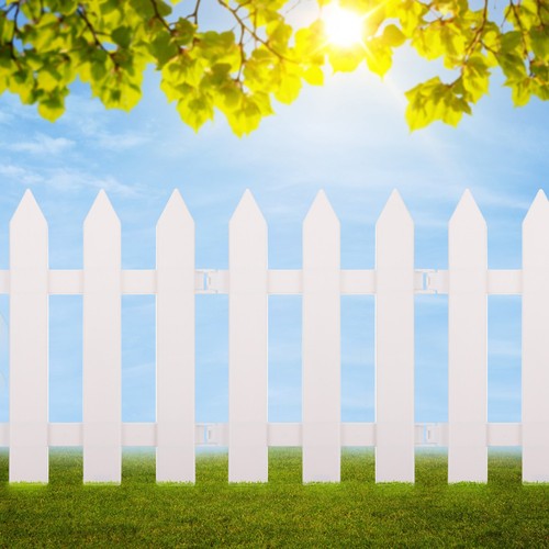 Sets white plastic fence - sets,