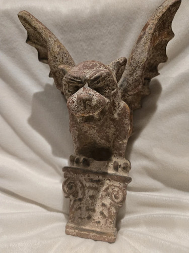 Stone winged gargoyle wall - stone,