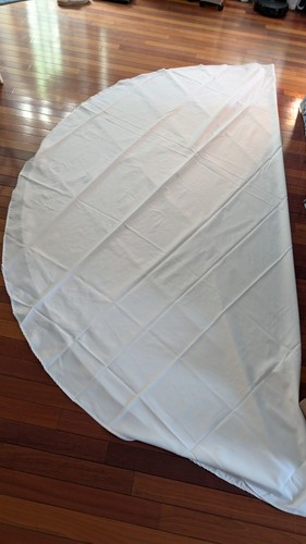 120 polyester round white - polyester,