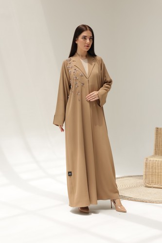 Golden sand abaya - golden,