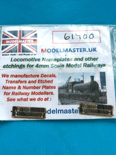NEW MODELMASTER NAME PLATES